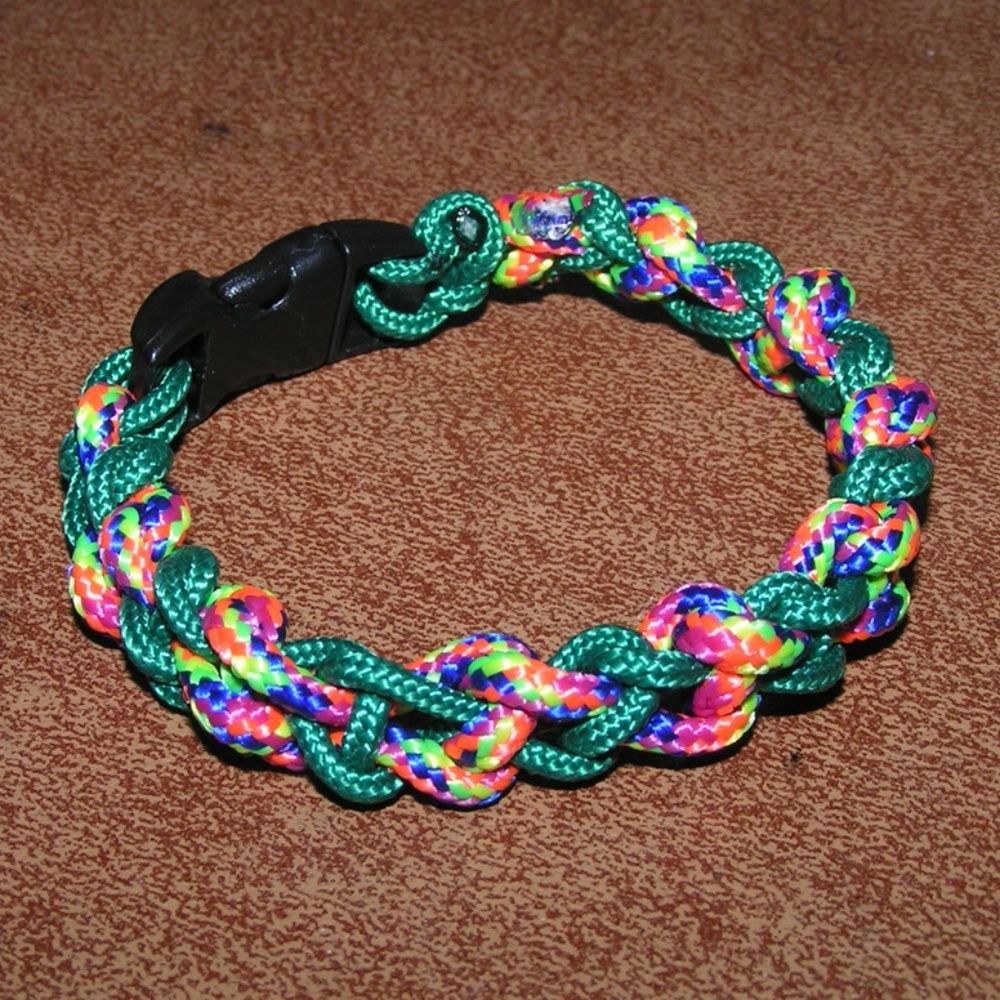 Multi Color Para Cord Survival Unisex Bracelet